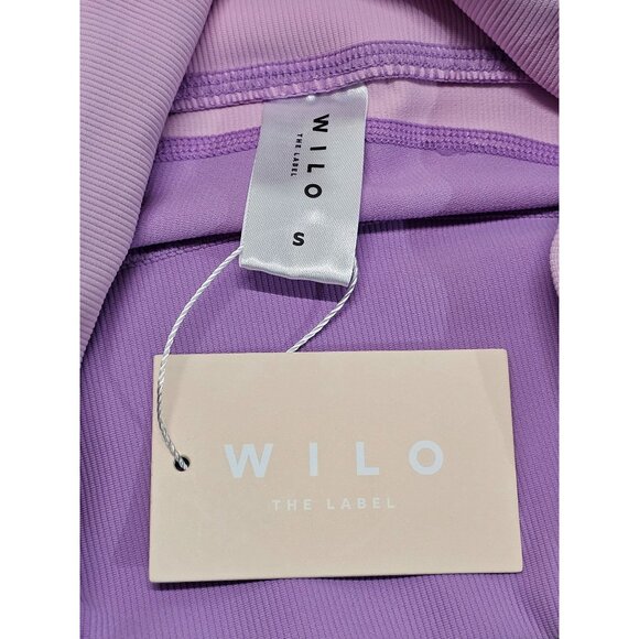 NWT Wilo The Label Women's Lilac Pink Color Block Legging Pants Sz Small  2770 - Picture 7 of 9